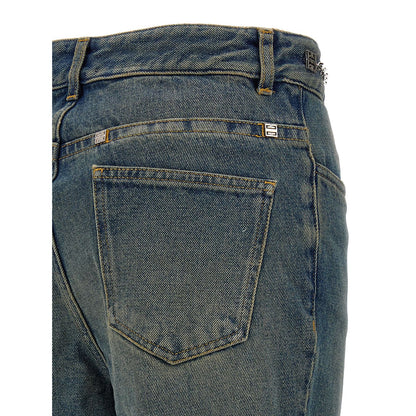 Givenchy Blue Cotton Bootcut Jeans