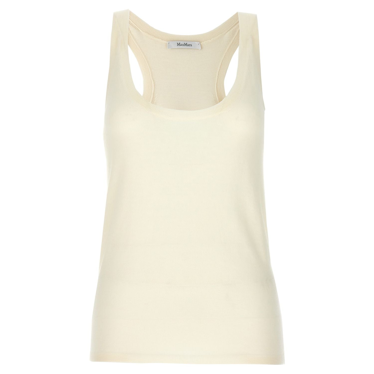 Max Mara White Cashmere Tank Tops