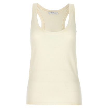 Max Mara White Cashmere Tank Tops