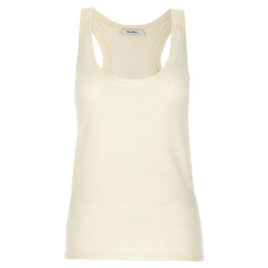 Max Mara White Cashmere Tank Tops