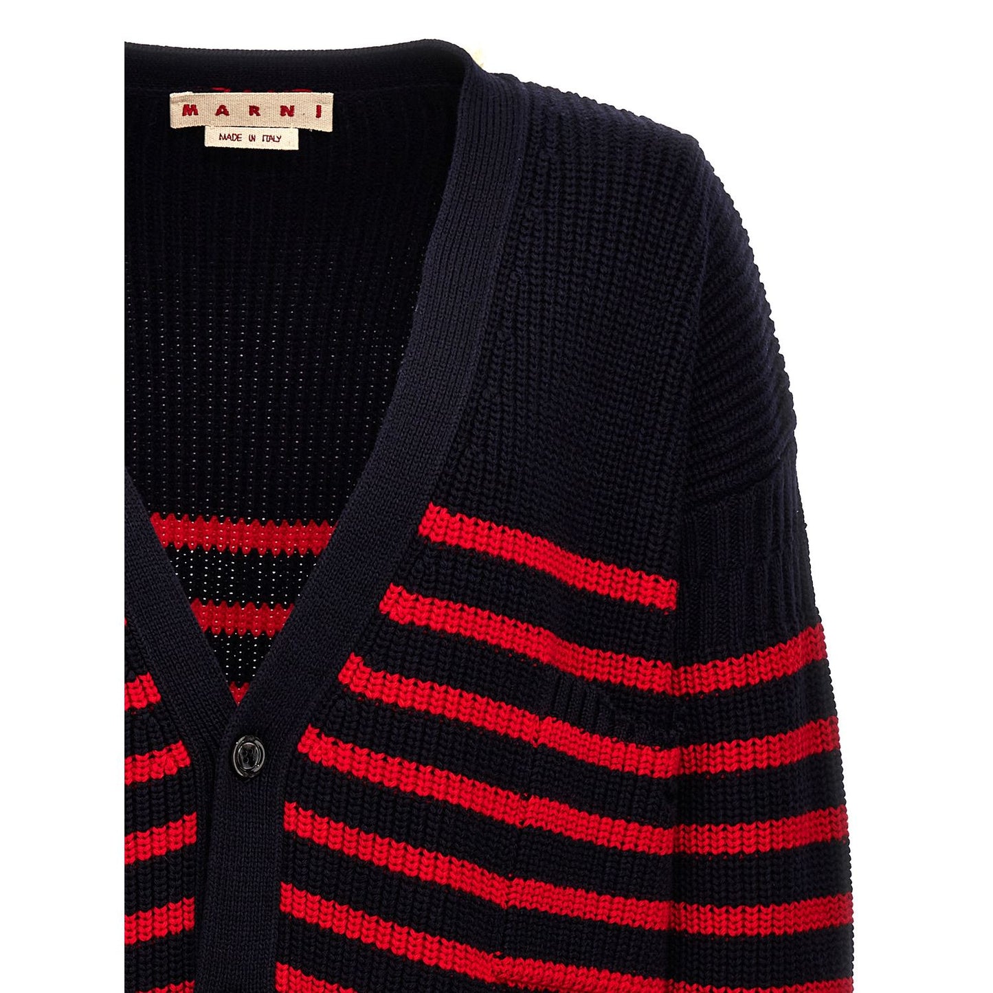 Marni Multicolor Virgin Wool Cardigan