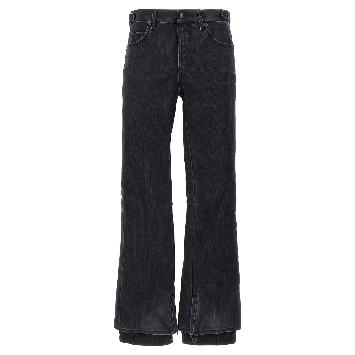 Balenciaga Black Cotton Flared Jeans