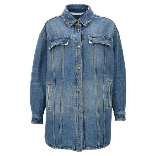 Palm Angels Blue Cotton Denim Jacket