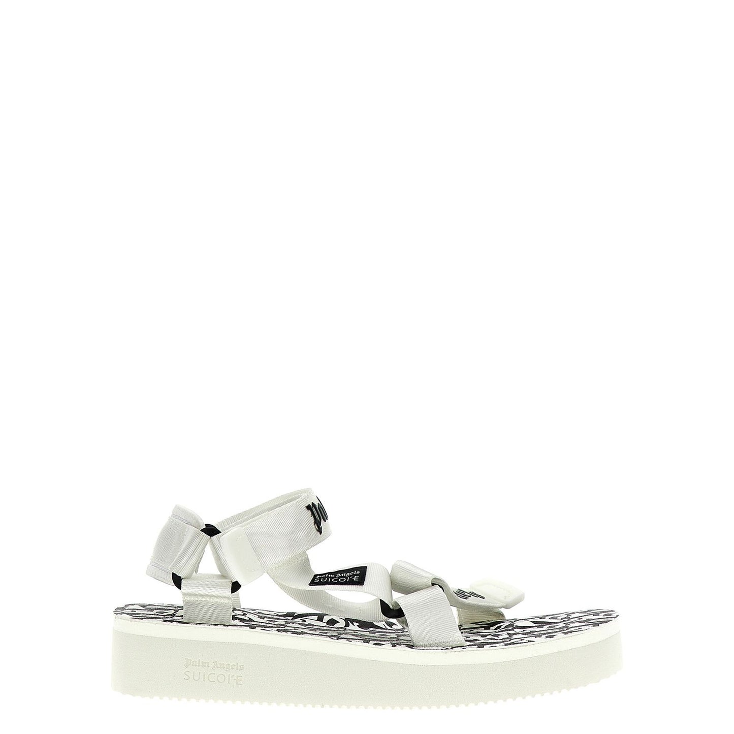 Palm Angels Bicolor Polyester Flat Sandals