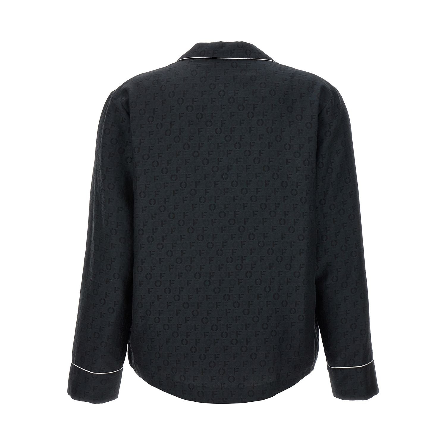 Off-White Black Silk Blouse
