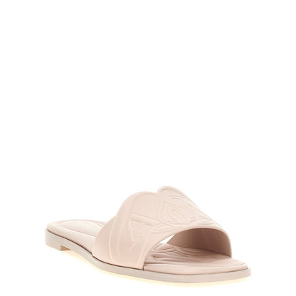 Alexander McQueen Multicolor Calfskin Slides