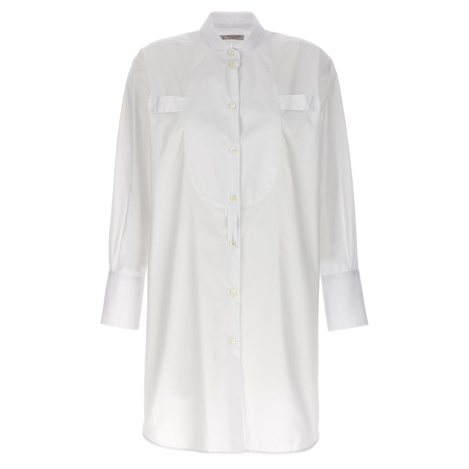 Alberto Biani White Cotton Blouse