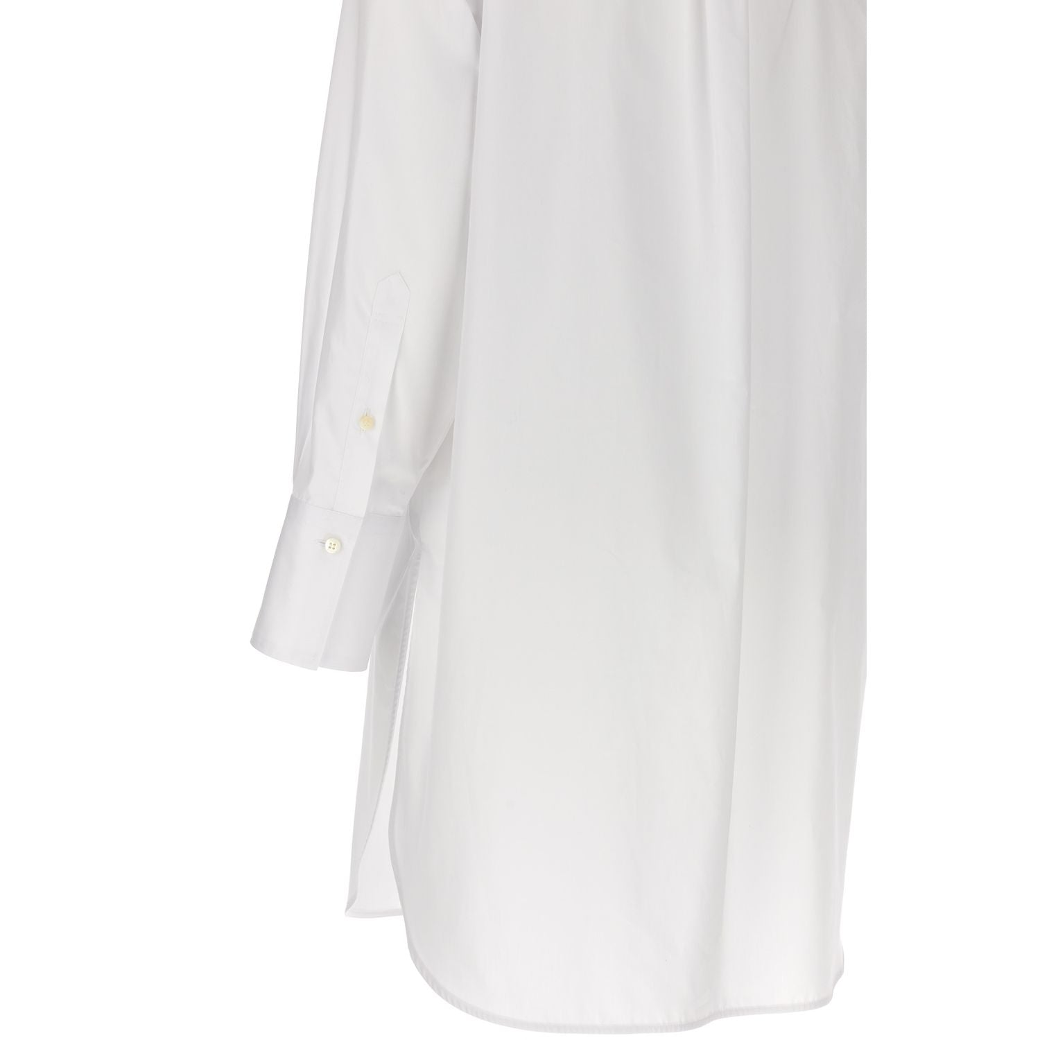 Alberto Biani White Cotton Blouse