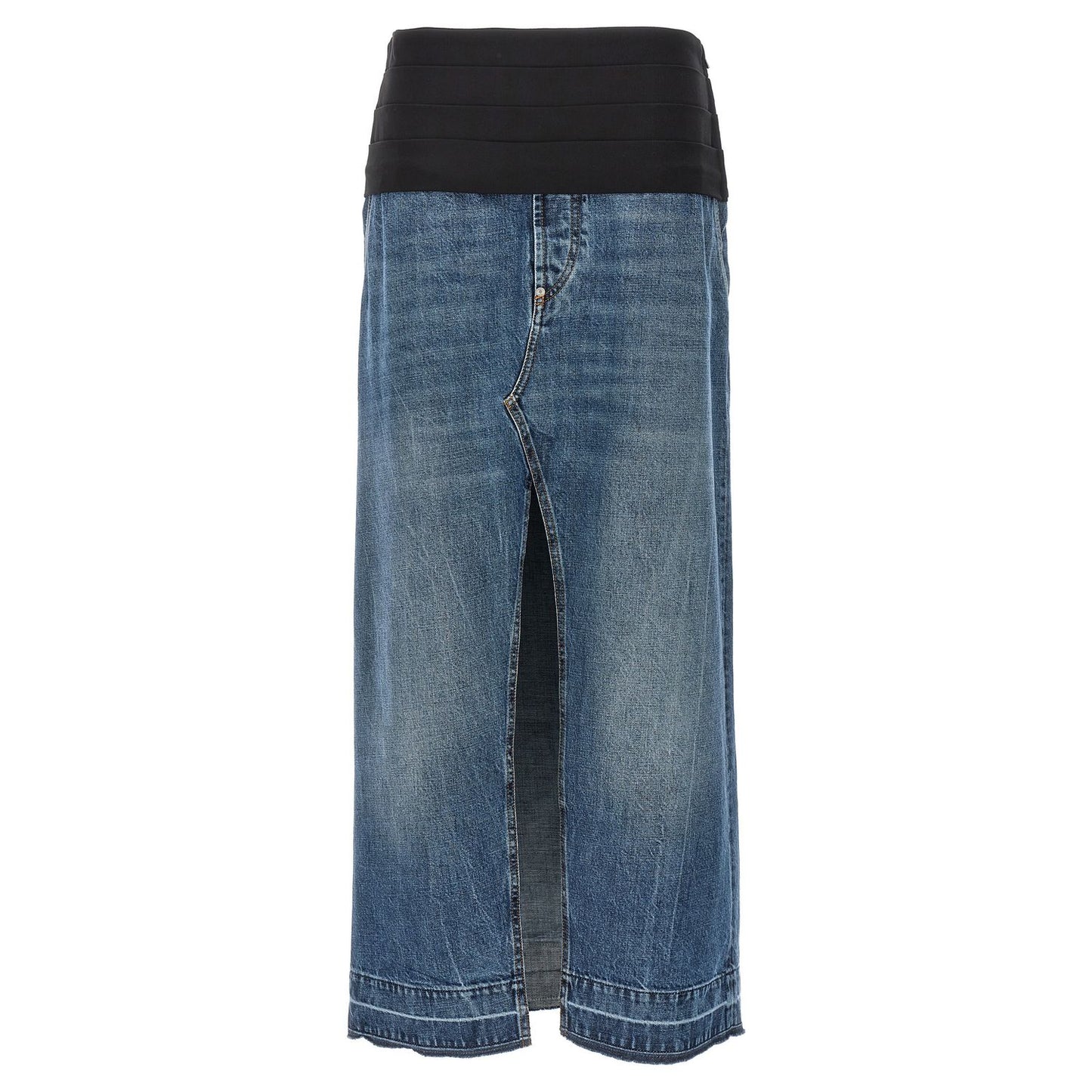 Stella McCartney Blue Cotton Mini Skirt