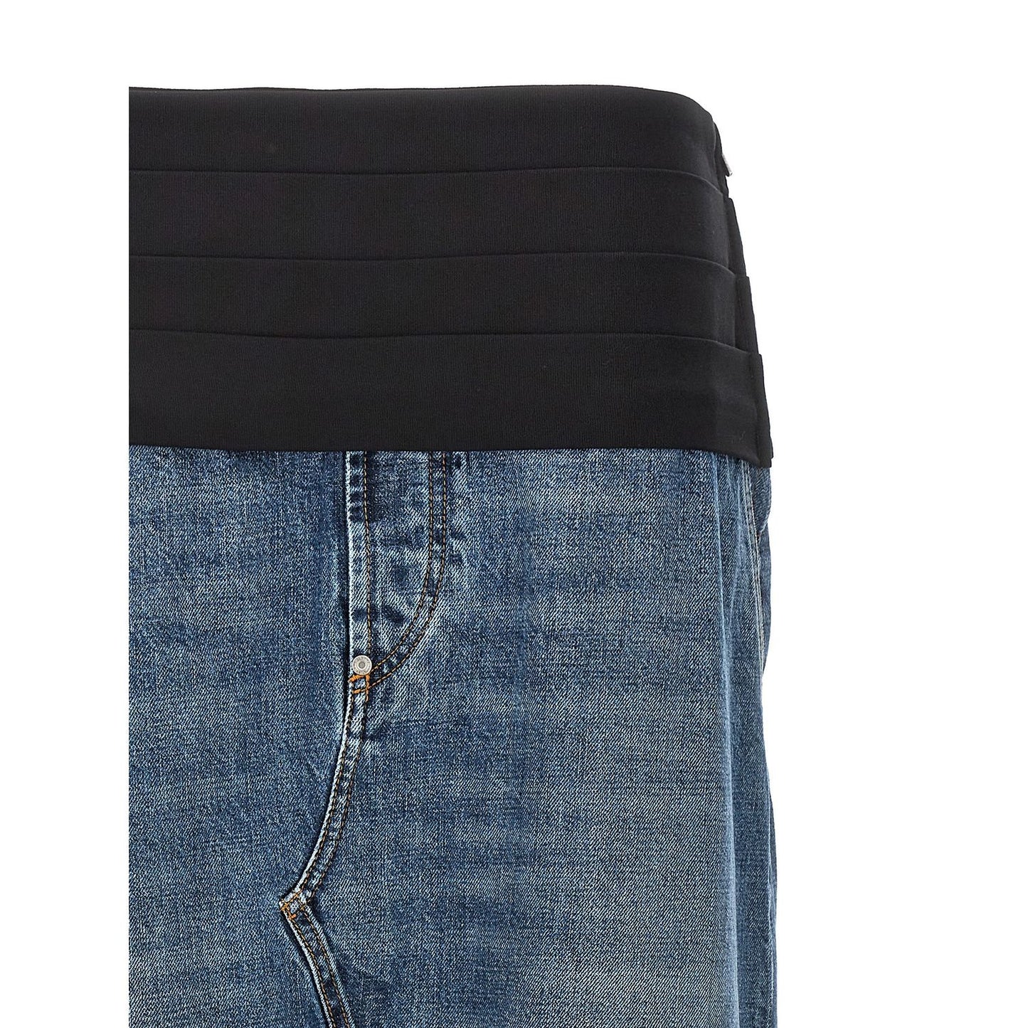 Stella McCartney Blue Cotton Mini Skirt