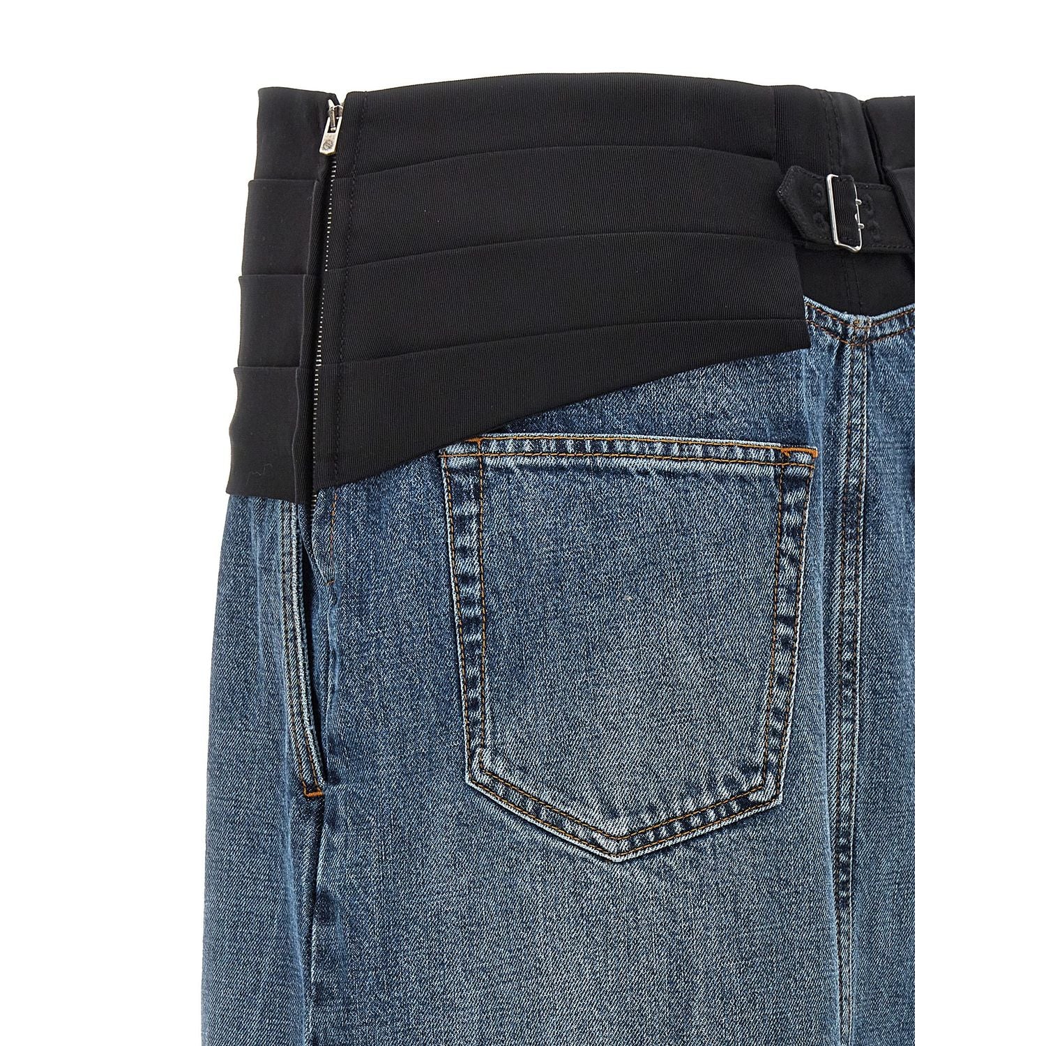 Stella McCartney Blue Cotton Mini Skirt