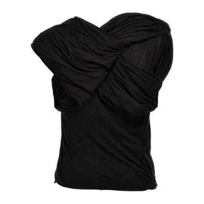 Rick Owens Black Cotton Tank Tops
