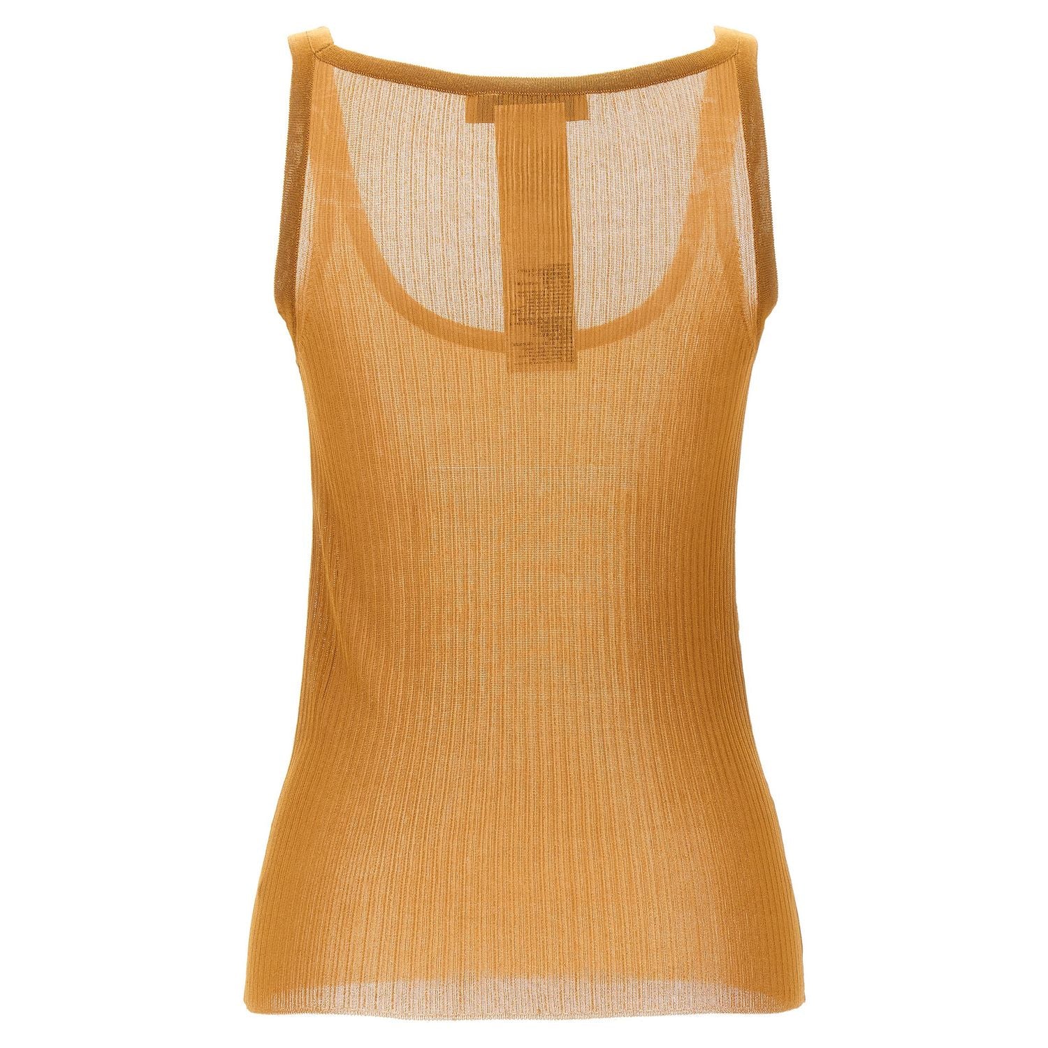 Max Mara Beige Silk Tank Tops