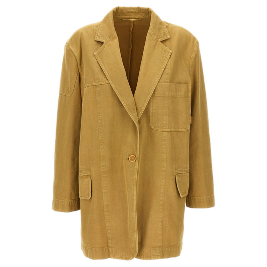 Max Mara Beige Cotton Blazer