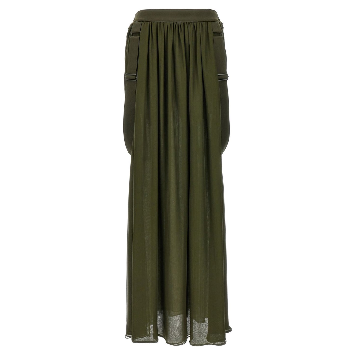 Max Mara Bicolor Silk Mini Skirt
