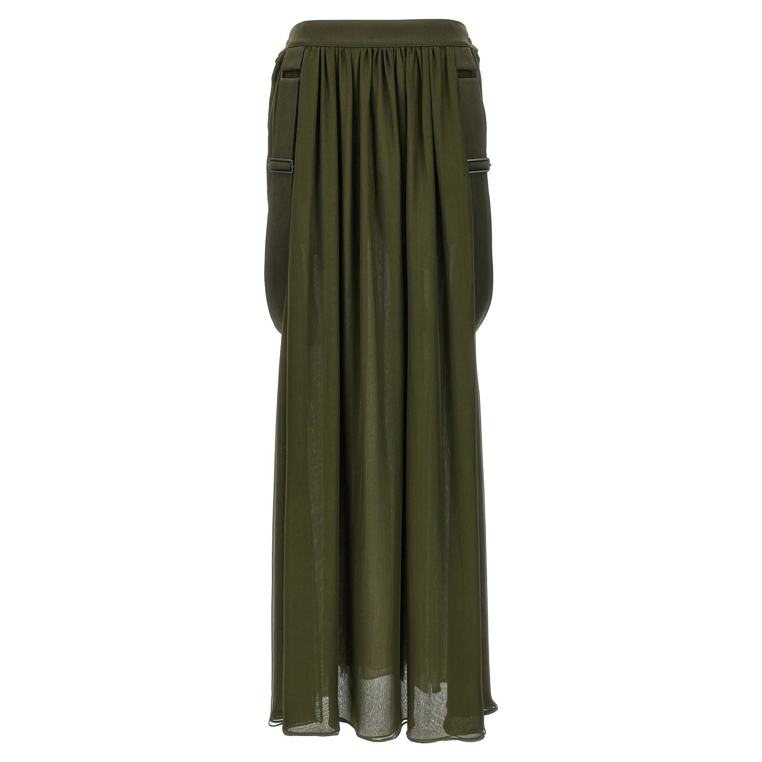 Max Mara Bicolor Silk Mini Skirt