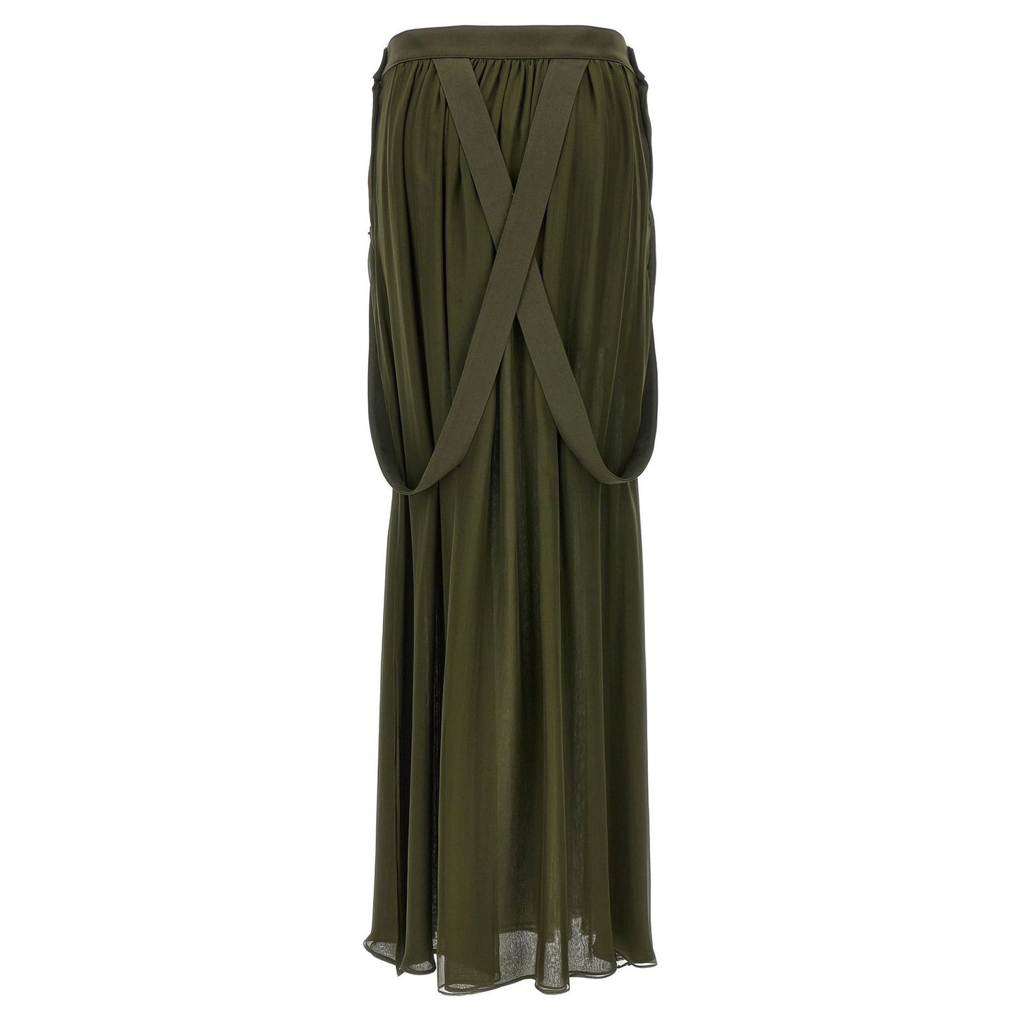 Max Mara Bicolor Silk Mini Skirt
