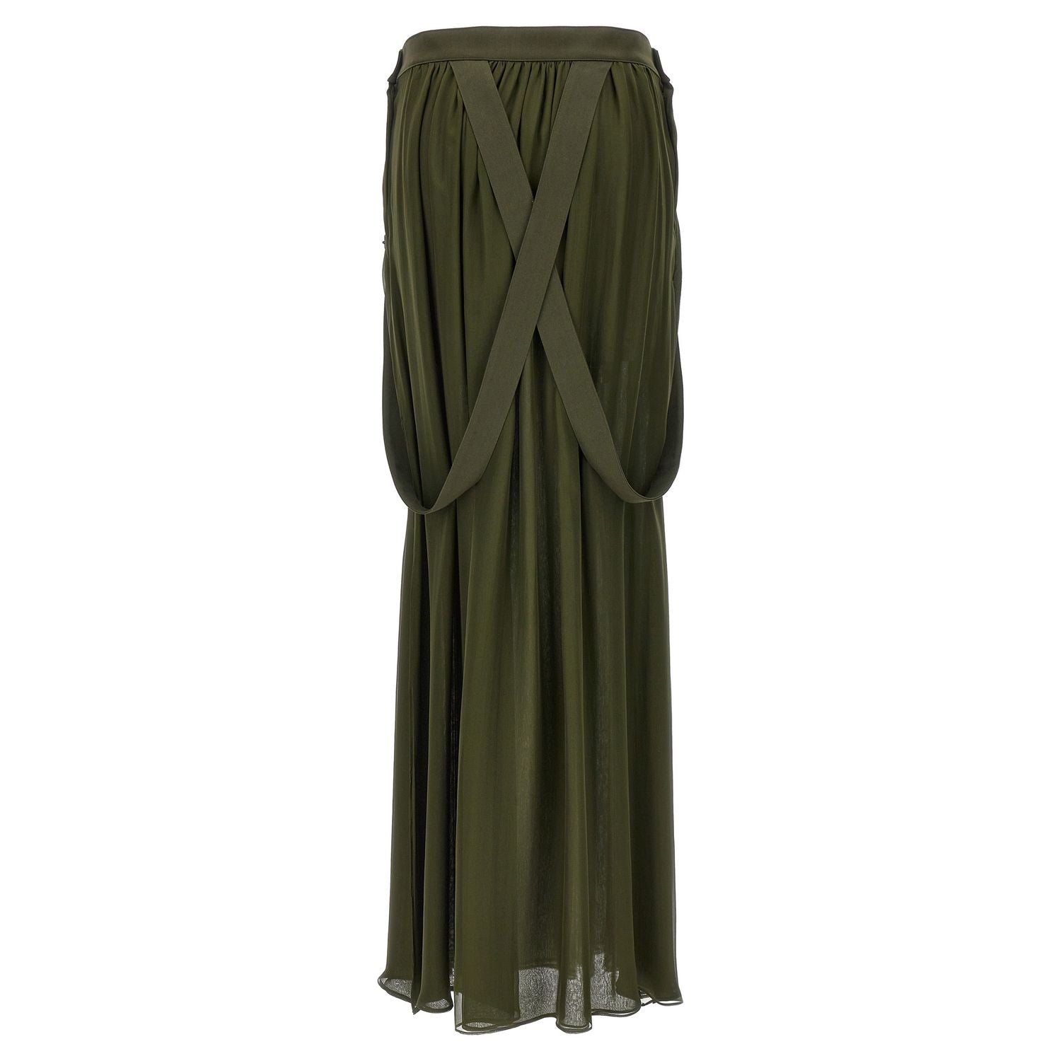 Max Mara Bicolor Silk Mini Skirt