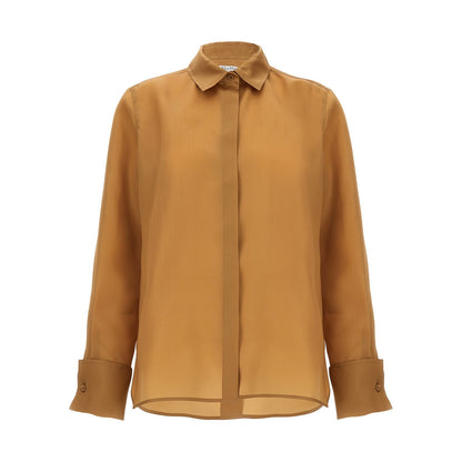 Max Mara Beige Silk Blouse