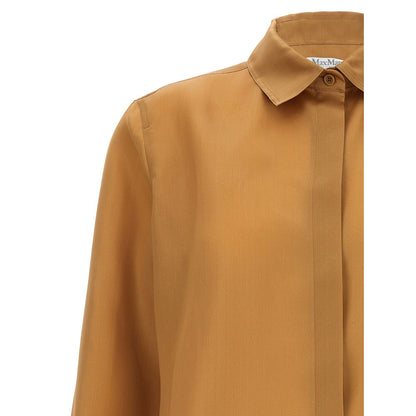 Max Mara Beige Silk Blouse