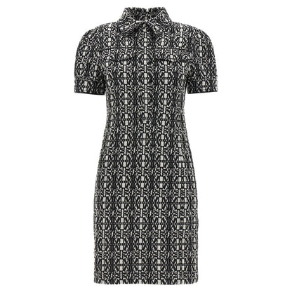 Max Mara Bicolor Polyester Short Dress