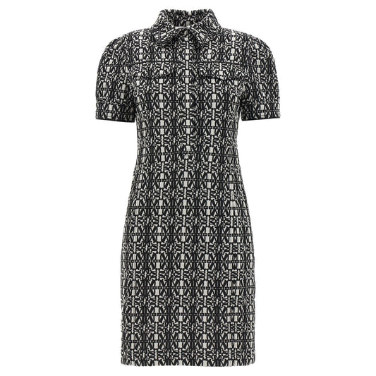 Max Mara Bicolor Polyester Short Dress