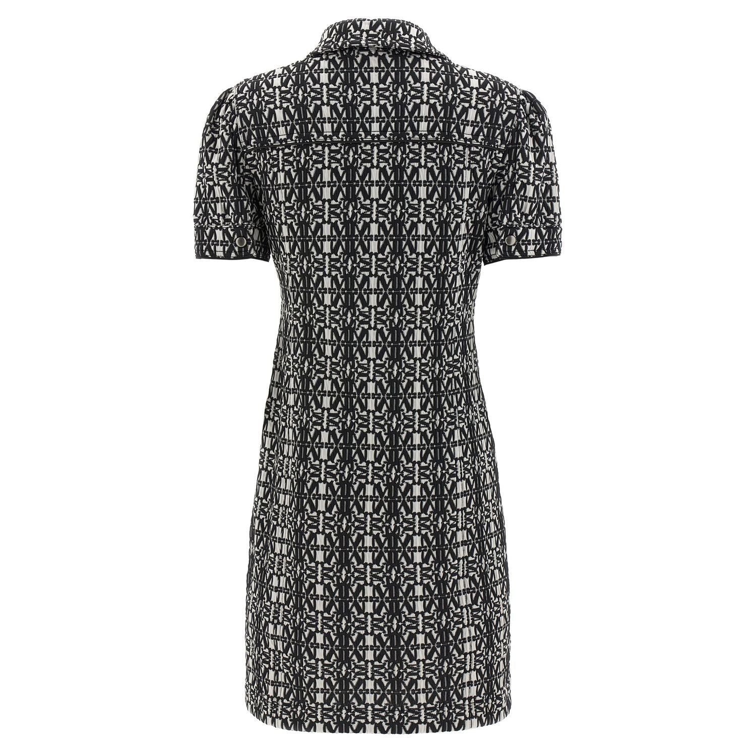 Max Mara Bicolor Polyester Short Dress