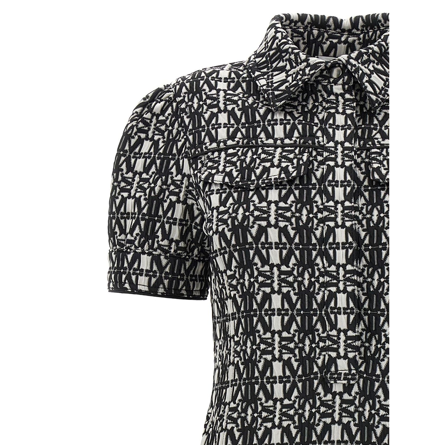 Max Mara Bicolor Polyester Short Dress