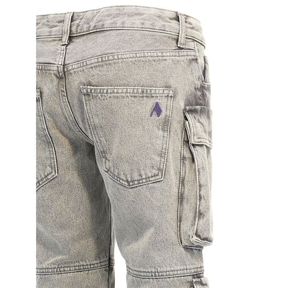 The Attico Gray Cotton Cargo Pants