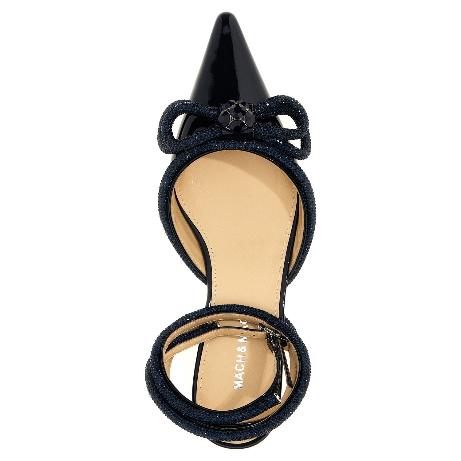 MACH & MACH Blue Calfskin Ballet Flats