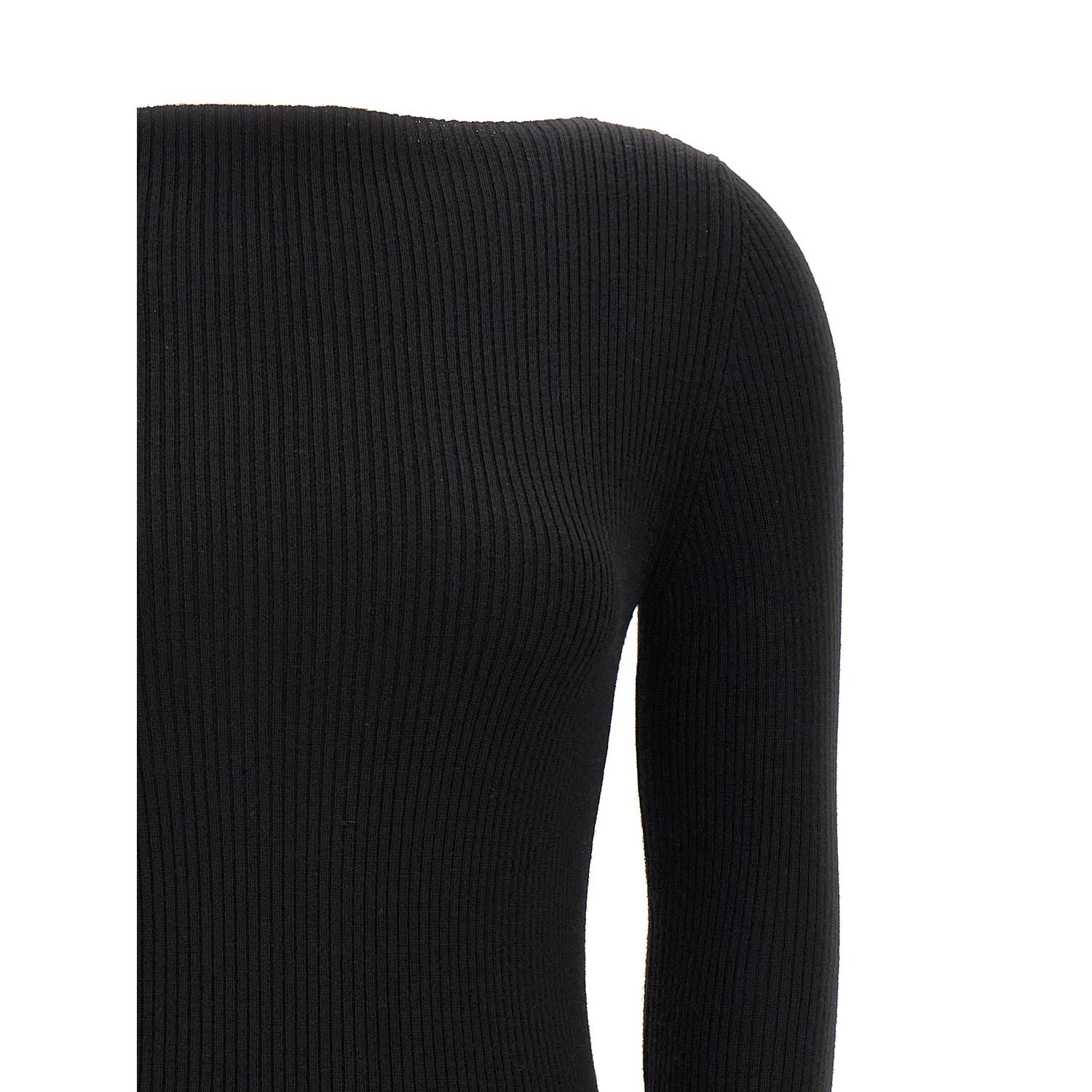 Rick Owens Black Wool Cardigan