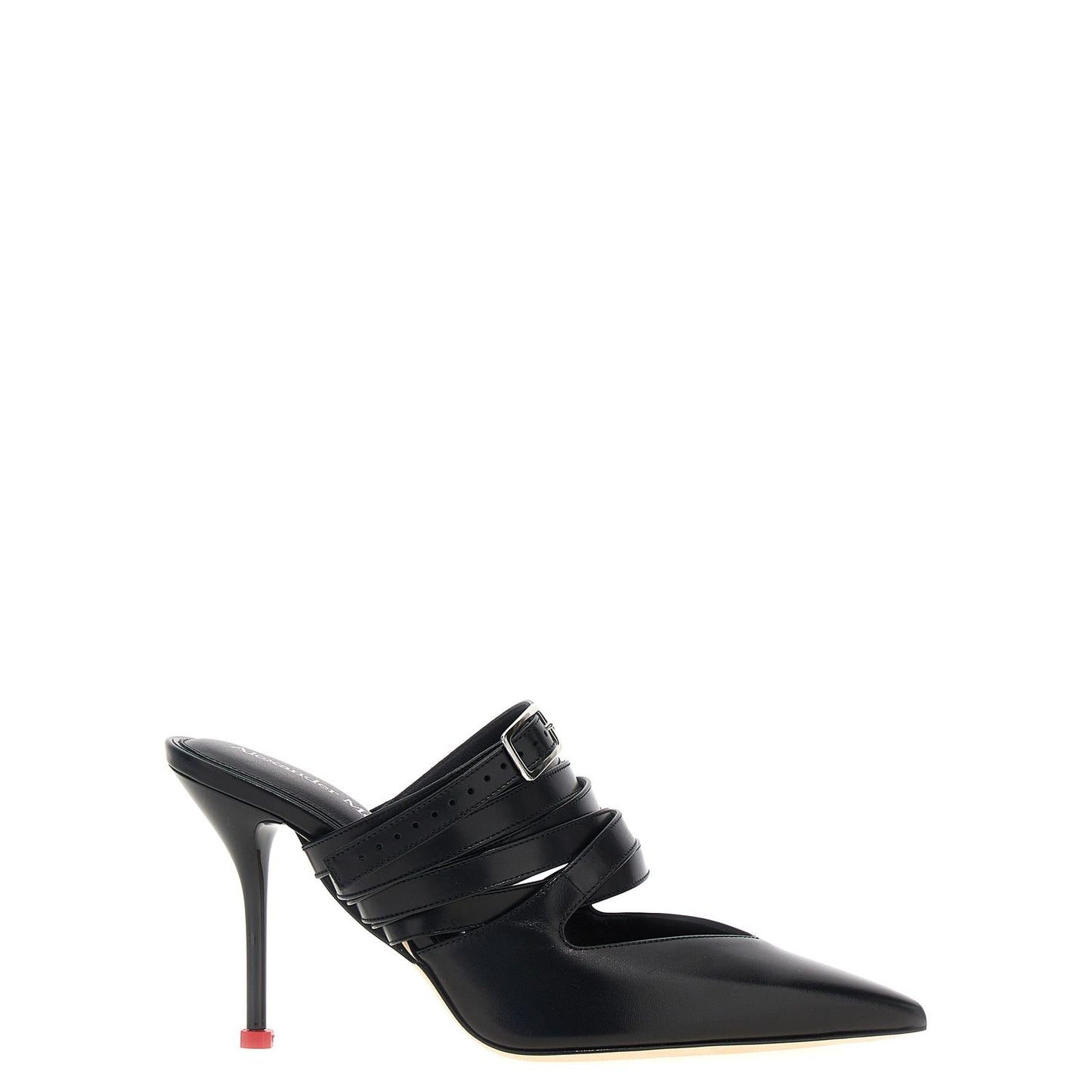 Alexander McQueen Black Cowhide High Heel Pumps