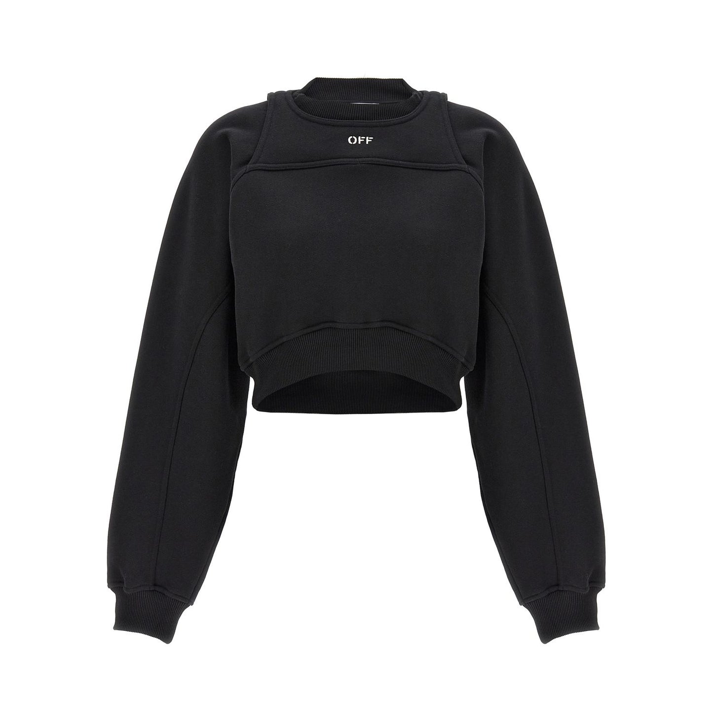 Off-White Bicolor Cotton Sweatshirt