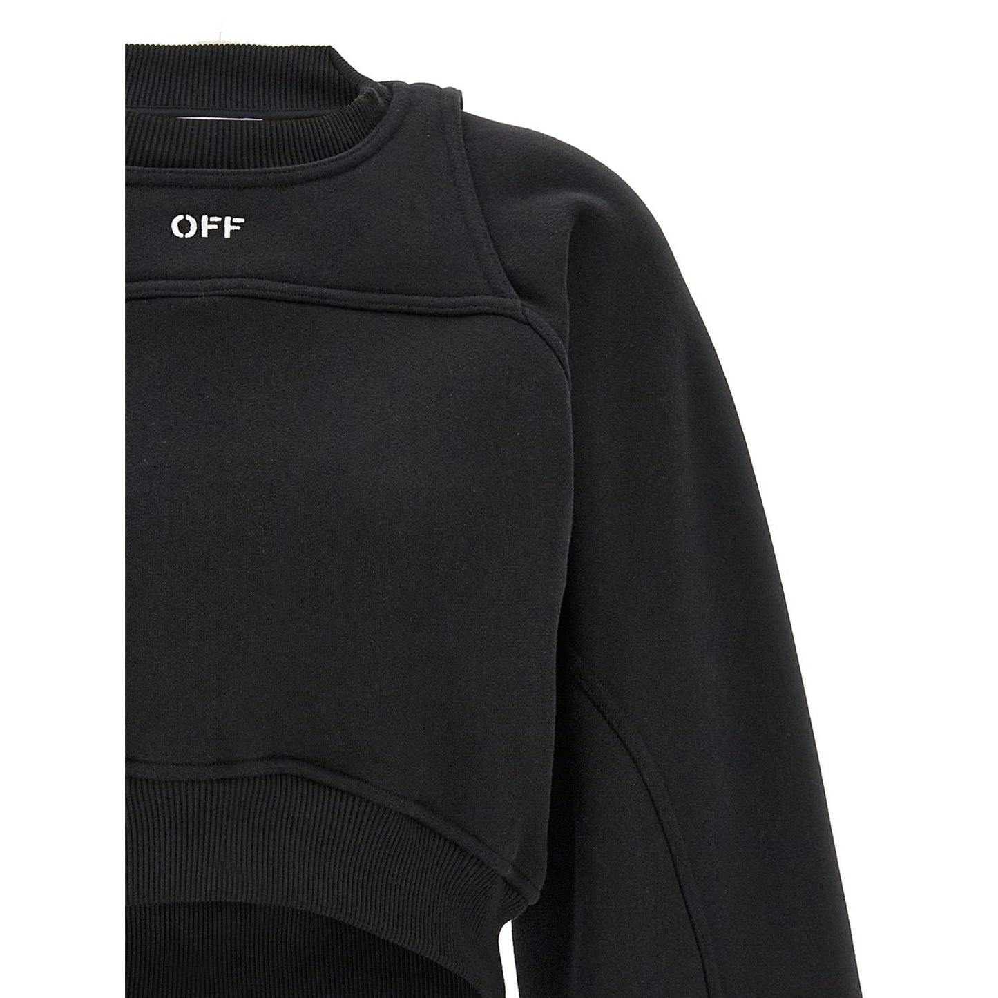 Off-White Bicolor Cotton Sweatshirt