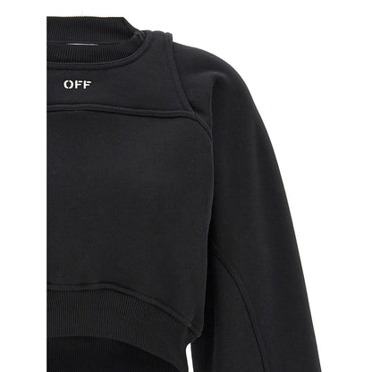 Off-White Bicolor Cotton Sweatshirt