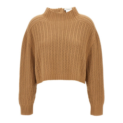 Max Mara Beige Wool Cardigan