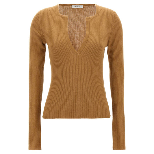 Max Mara Beige Silk Cardigan
