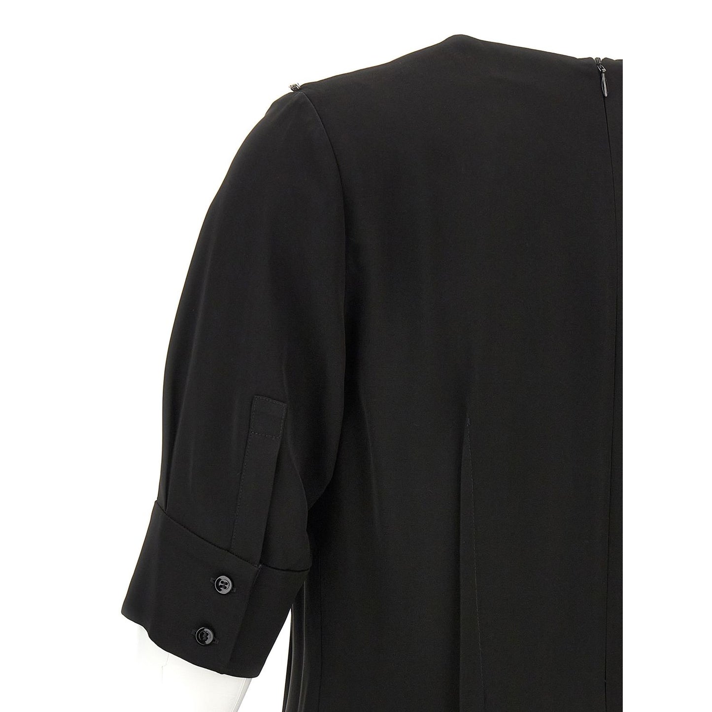 Sportmax Black Viscose Midi Dress