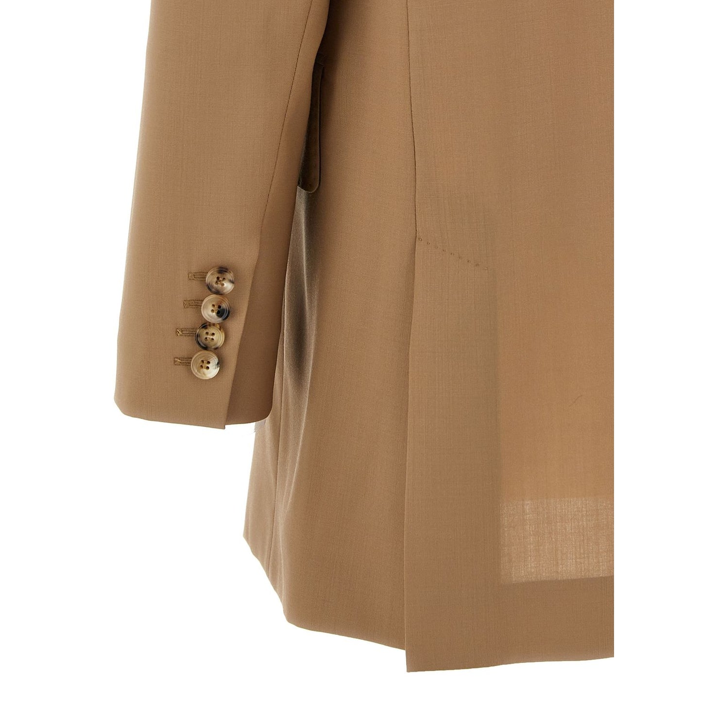 Max Mara Beige Virgin Wool Blazer