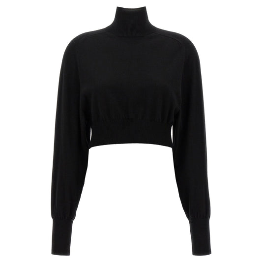 Sportmax Black Virgin Wool Cardigan