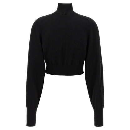 Sportmax Black Virgin Wool Cardigan