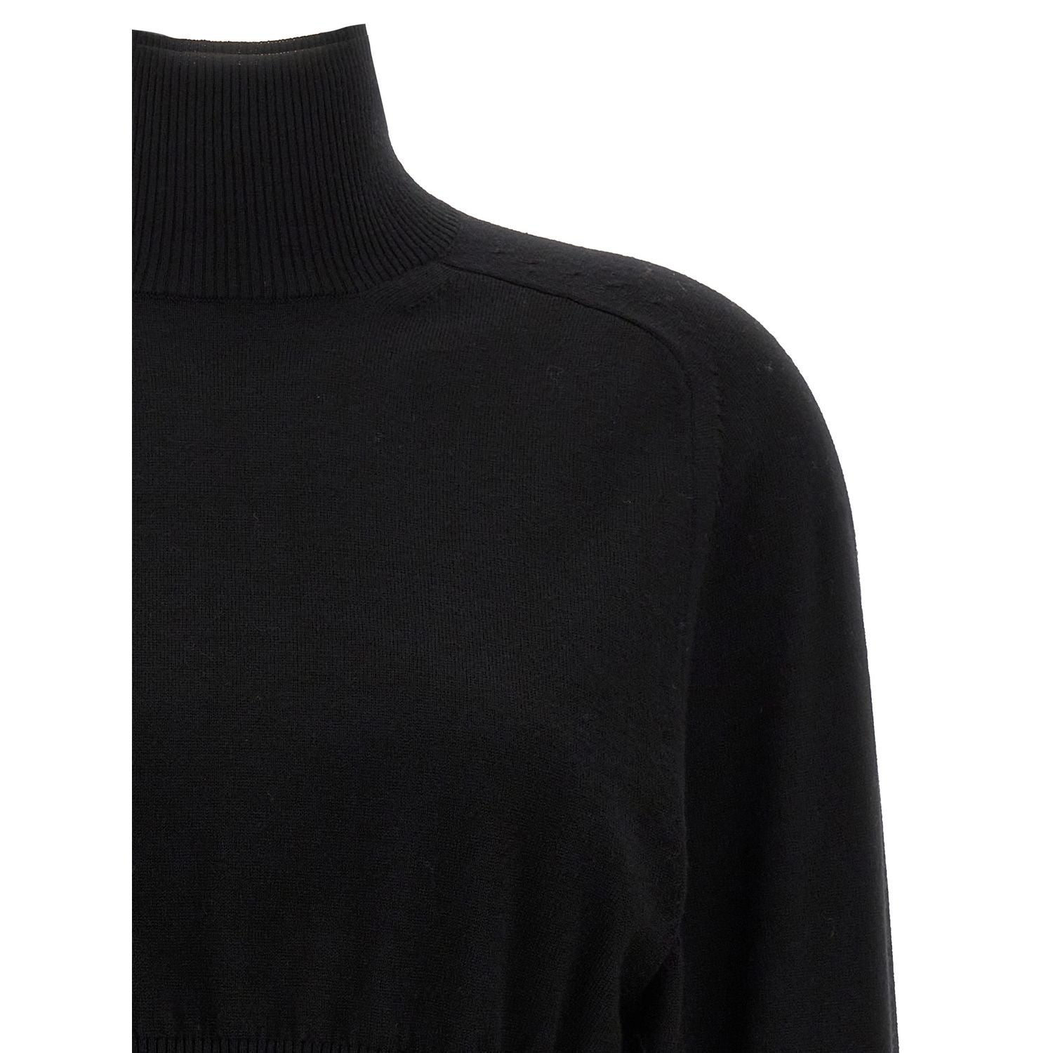 Sportmax Black Virgin Wool Cardigan