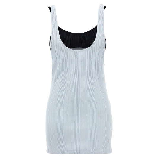 The Attico Blue Cotton Tank Tops