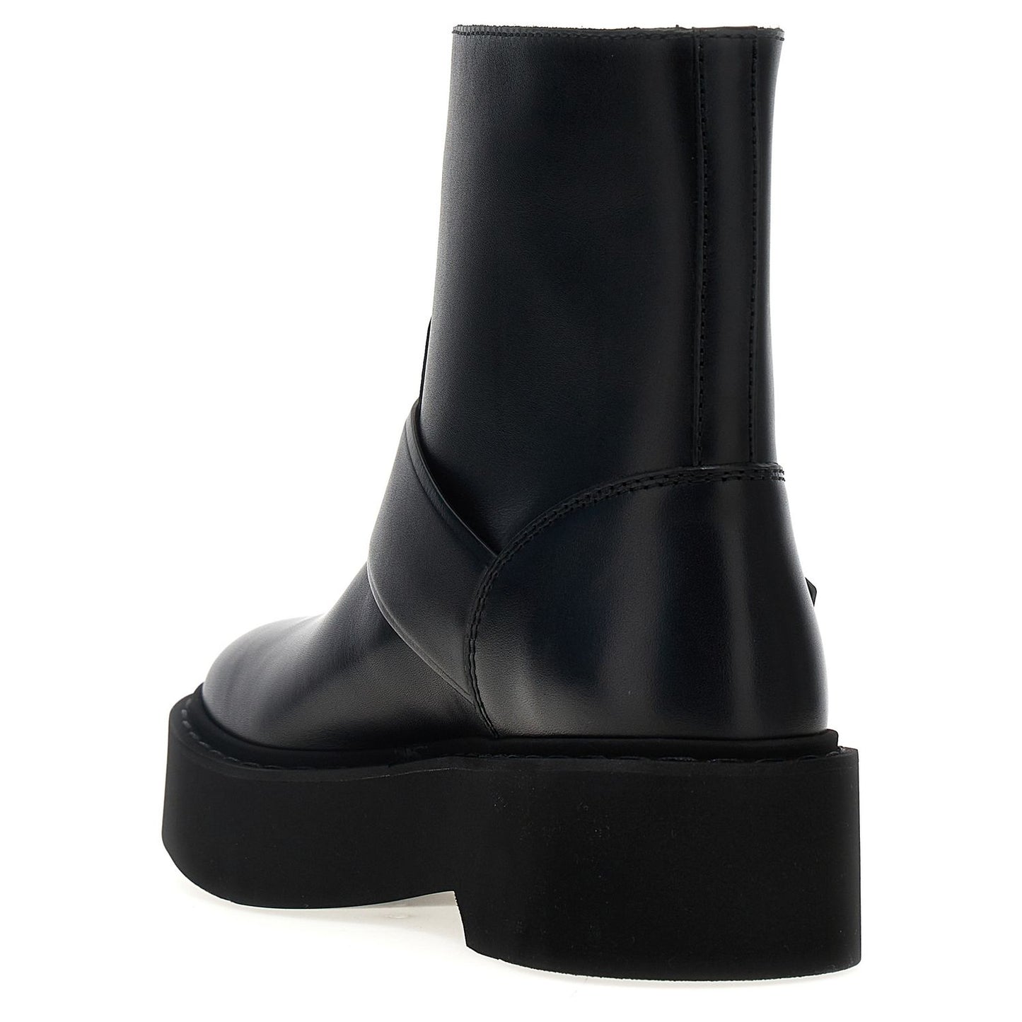 Roger Vivier Black Calfskin Ankle Boots