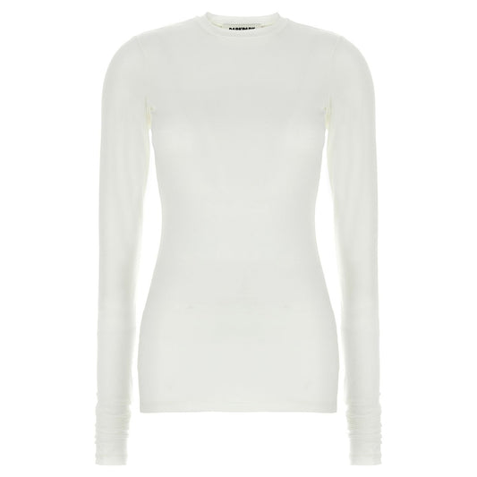 Darkpark White Polyester Long Sleeve T-Shirt