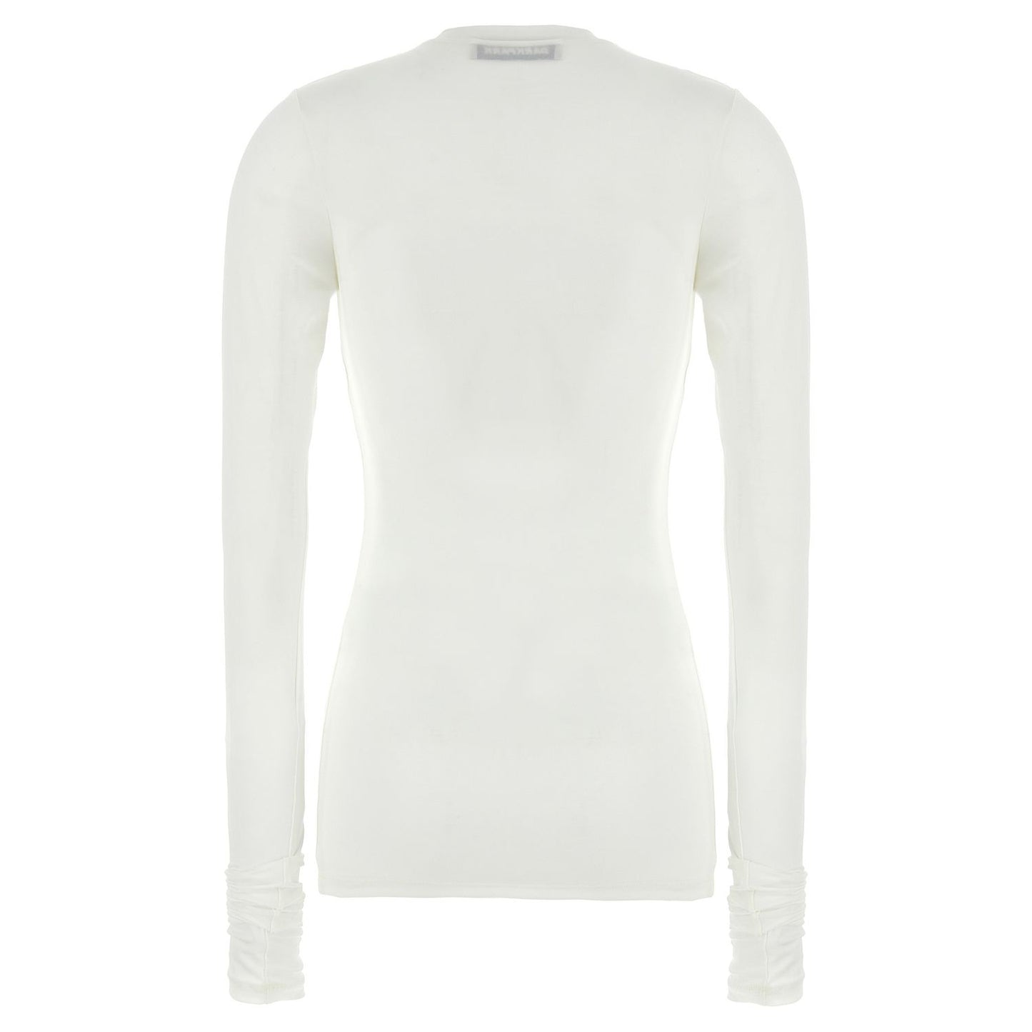 Darkpark White Polyester Long Sleeve T-Shirt