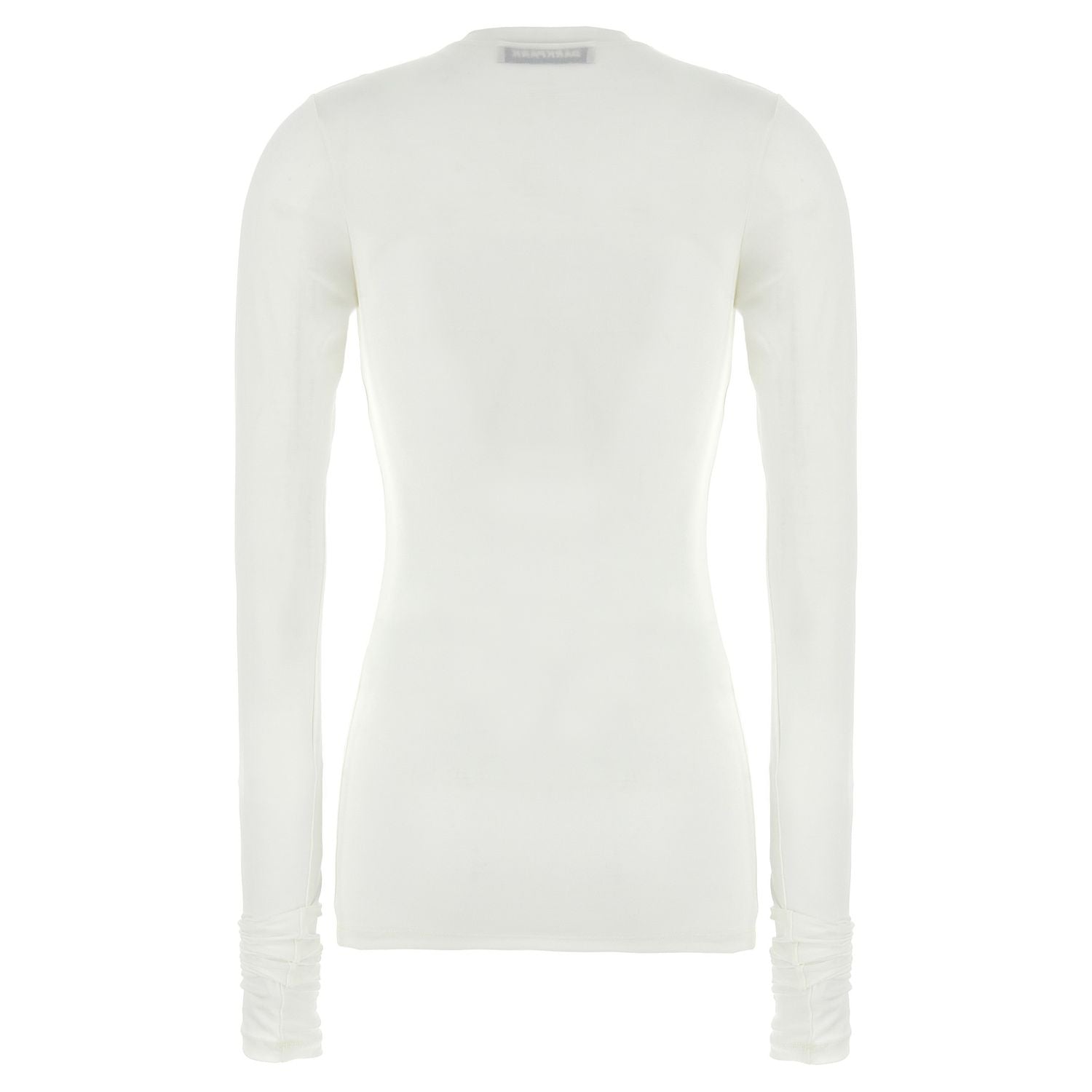 Darkpark White Polyester Long Sleeve T-Shirt
