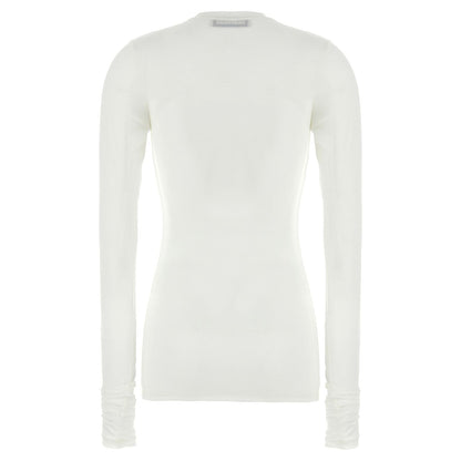 Darkpark White Polyester Long Sleeve T-Shirt