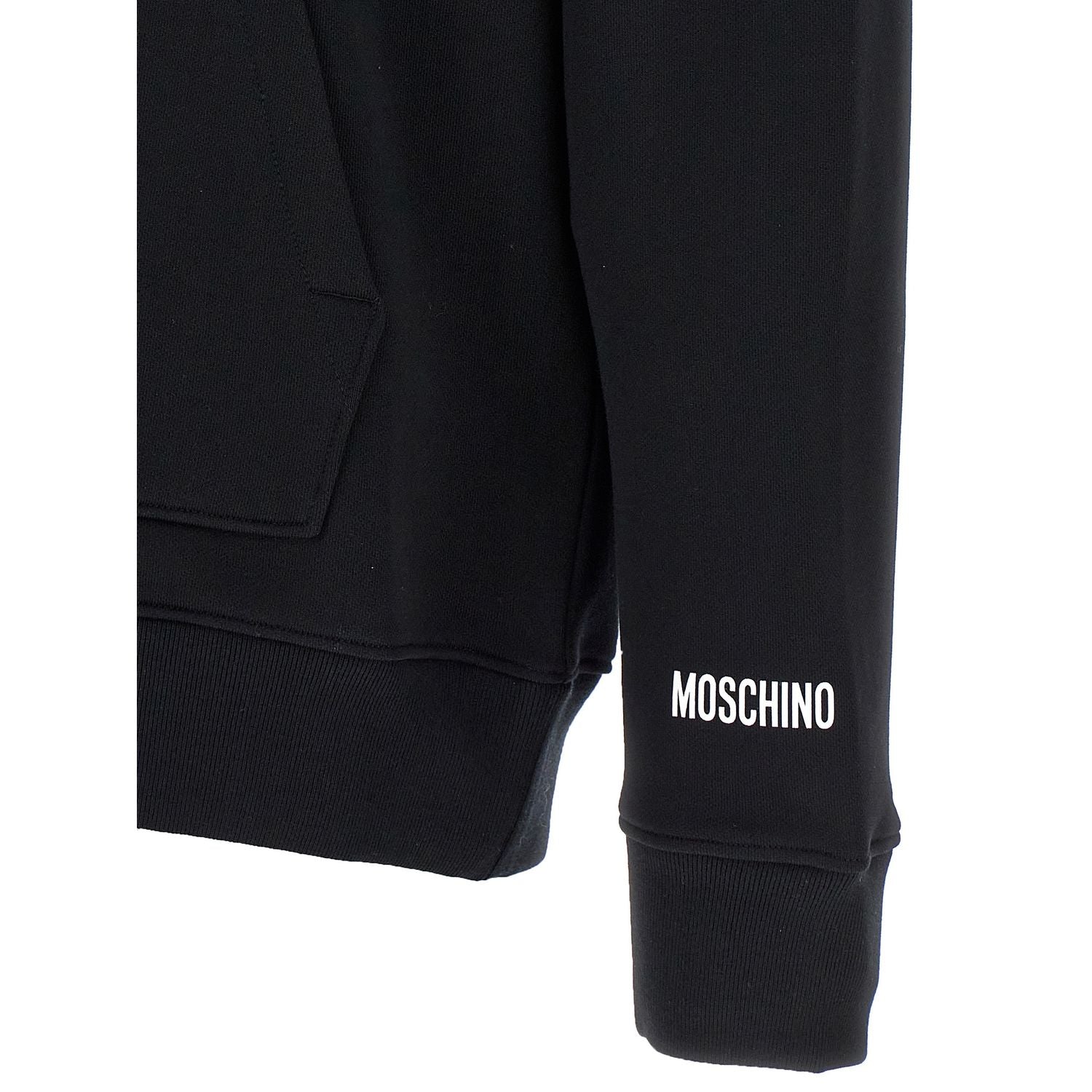 Moschino Black Cotton Hoodie