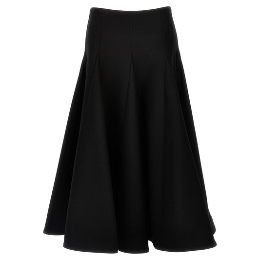 Valentino Garavani Black Virgin Wool Mini Skirt